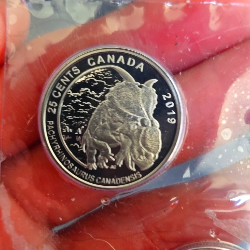 Pachyrhinosaurus Canadian Coin - Silver